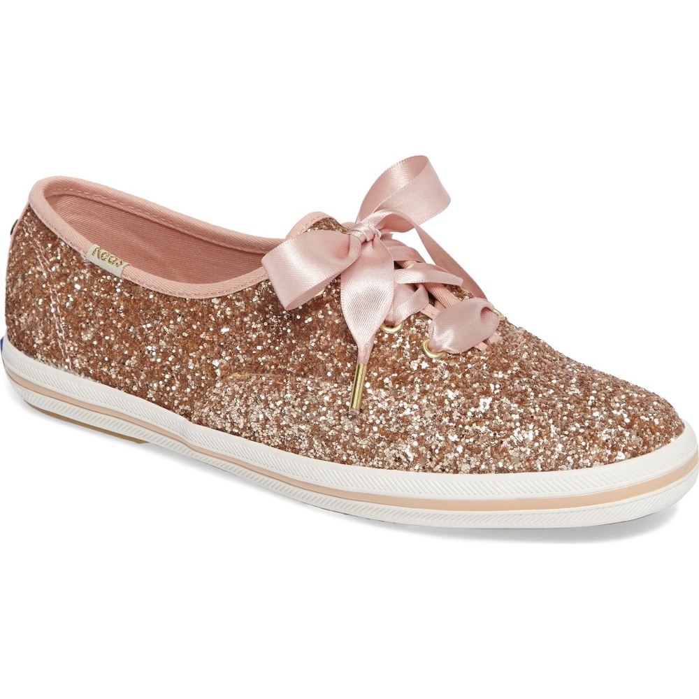 Keds for Kate Spade NY Rose Gold Glitter Sneaker